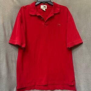 Perlis Men's Red Polo Shirt 100% Peruvian Cotton Size Large